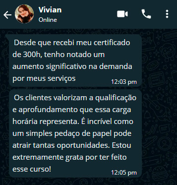 Depoimentos: Alunos do Curso de Massoterapia