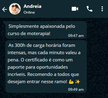 Depoimentos: Alunos do Curso de Massoterapia