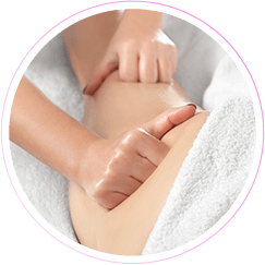 Aula prática de massagem modeladora - Curso de Massoterapia